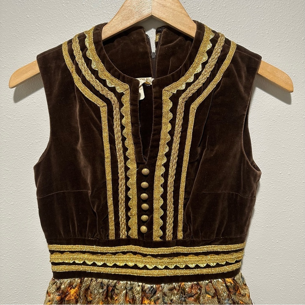 Howard Wolf Vintage Metallic Tapestry Dress - Picture 9 of 13